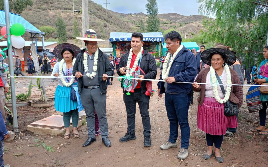 ENTREGA PROTOCOLAR DEL PROYECTO DE FORESTACIÓN EN LAS MICROCUENCAS INCUYO, KALLIRIY Y AZAHUANI – MEJORAMIENTO DEL VIVERO MUNICIPAL Y FORESTACIÓN MASIVA