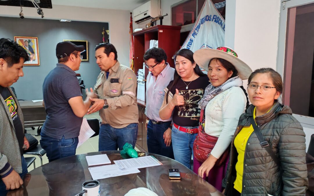 FIRMA DE CONVENIO CON YPFB PARA PUESTO DE VENTA EN KJARKAS – TAPACARÍ