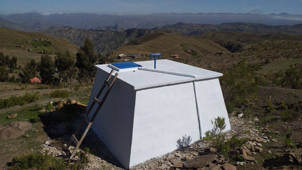 sistema de agua de consumo refaccionado en Condoriri