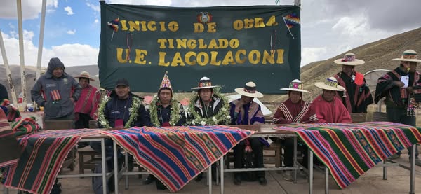 CONSTRUCCIÓN DEL TINGLADO POLIFUNCIONAL EN LA UNIDAD EDUCATIVA LACOLACONI – INICIO DE OBRA PARA FOMENTAR LA EDUCACIÓN