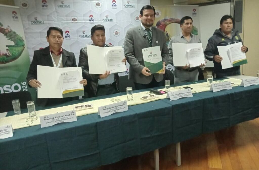 Firma de convenio para el desarrollo del Censo Agropecuario